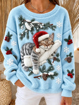 Weihnachts-Pullover mit Tierchen
