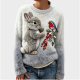 Weihnachts-Pullover mit Tierchen