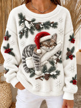 Weihnachts-Pullover mit Tierchen