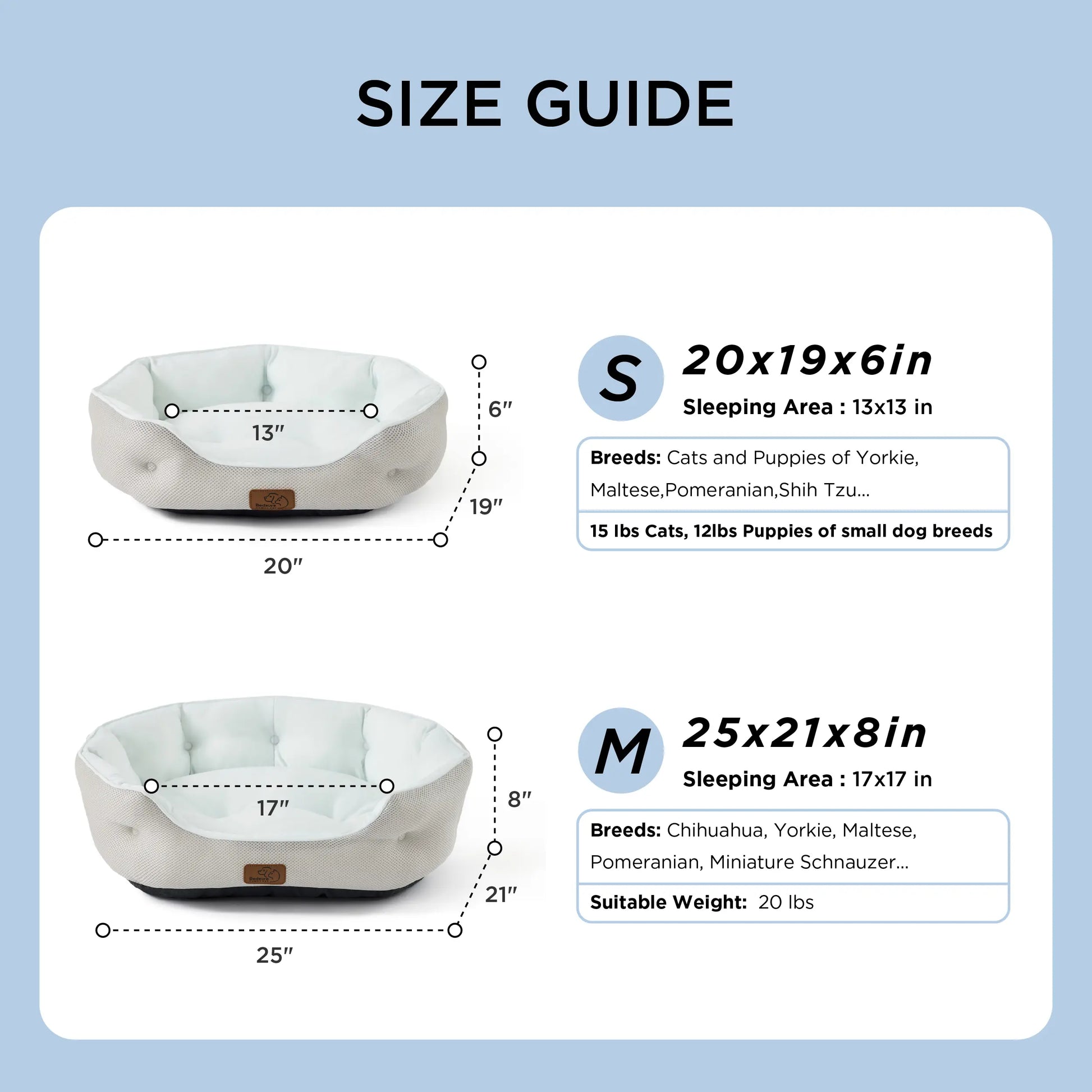 Bedsure Cooling Dog Beds for Small Dogs – Q-MAX>0.4 round Cat Beds for Indoor Cats, Washable Pet Bed for Puppy and Kitten with Slip-Resistant Bottom Summervibes