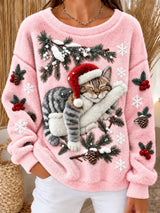 Weihnachts-Pullover mit Tierchen