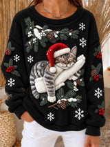 Weihnachts-Pullover mit Tierchen