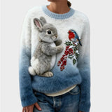 Weihnachts-Pullover mit Tierchen