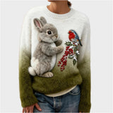 Weihnachts-Pullover mit Tierchen