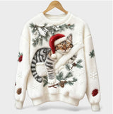 Weihnachts-Pullover mit Tierchen