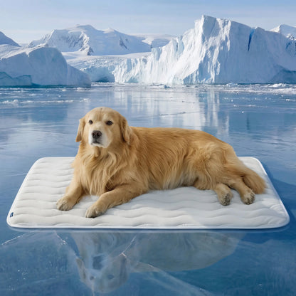 Bedsure Cooling Thin & Thick Mat for Dogs – Q-MAX>0.4 Washable Pet Cooling Pad, No Gel, No Electric, Non-Slip Summer Crate Bed for Large Dogs Summervibes