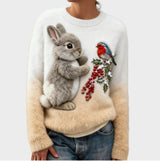 Weihnachts-Pullover mit Tierchen